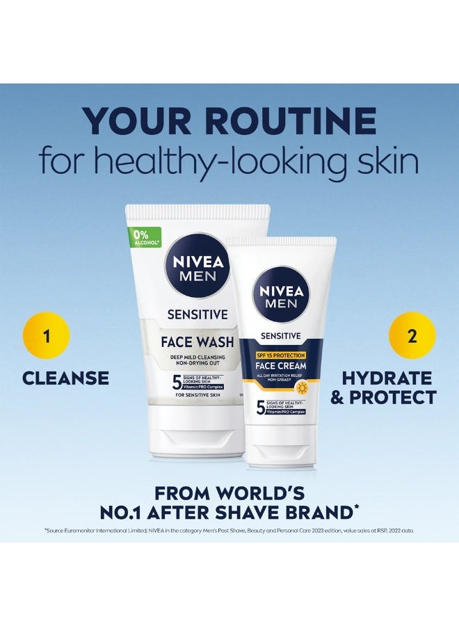 نيفيا كريم وجه للرجال للبشرة الحساسة، عامل حماية من الشمس SPF15، 75 مل - Image 4